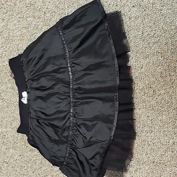 Deux Par Deux Plaid Tulle Skirt - Black and Red Girls Sz 5 - Picture 4 of 5